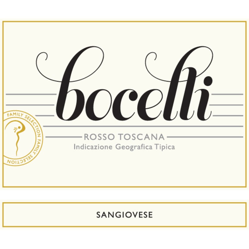 Bocelli Rosso Toscana Sangiovese 2010 Front Label