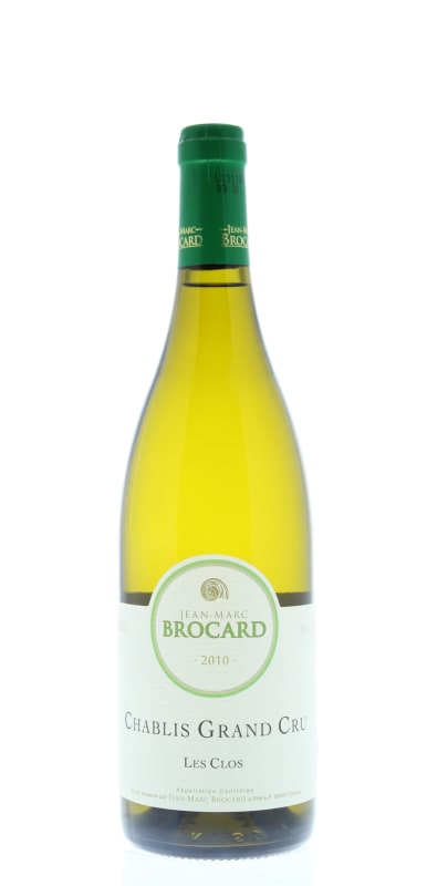 Brocard Les Clos Grand Cru Chablis 2010 Front Bottle Shot