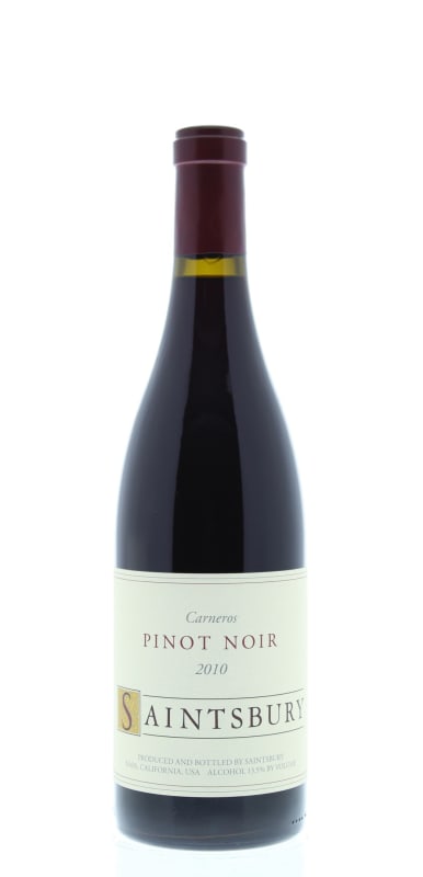 Saintsbury Carneros Pinot Noir 2010 Front Bottle Shot