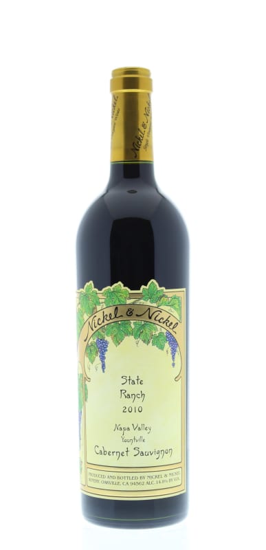 Nickel & Nickel State Ranch Cabernet Sauvignon 2010 Front Bottle Shot