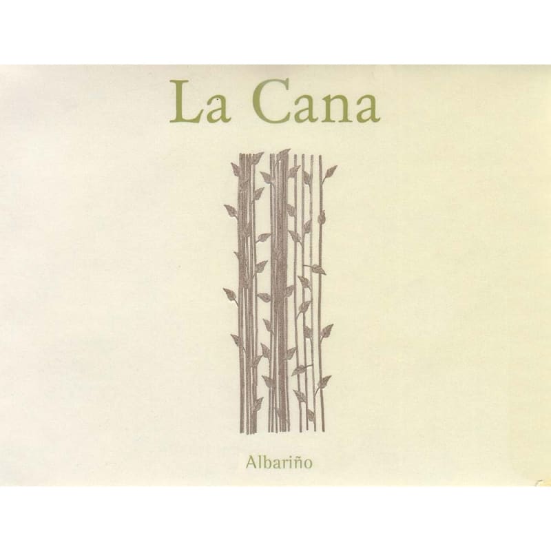 La Cana Albarino (375ML half-bottle) 2012 Front Label