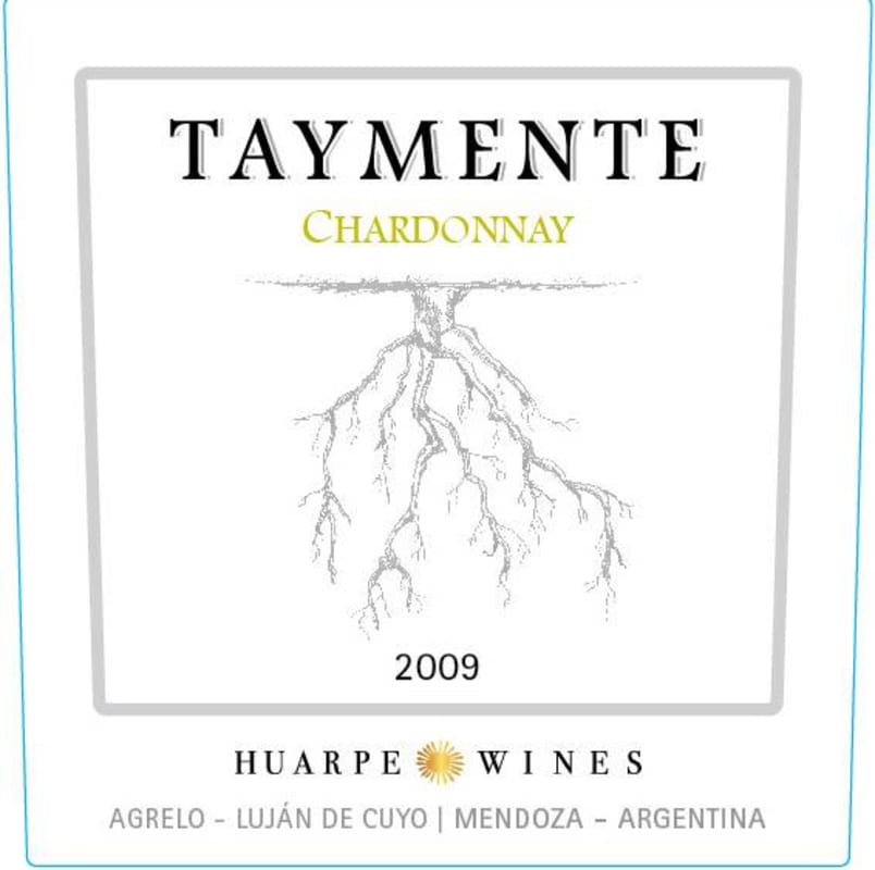 Huarpe Taymente Chardonnay 2009 Front Label