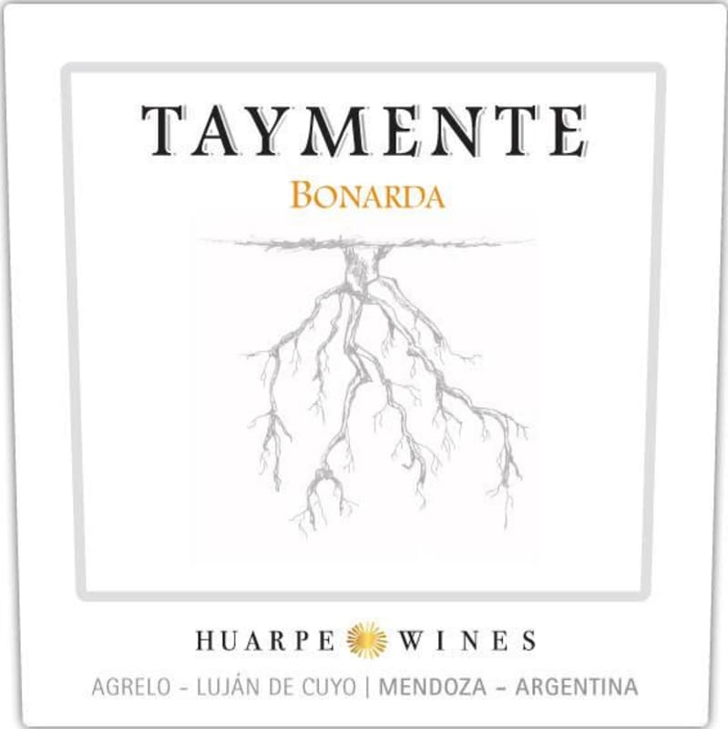 Huarpe Taymente Bonarda 2013 Front Label