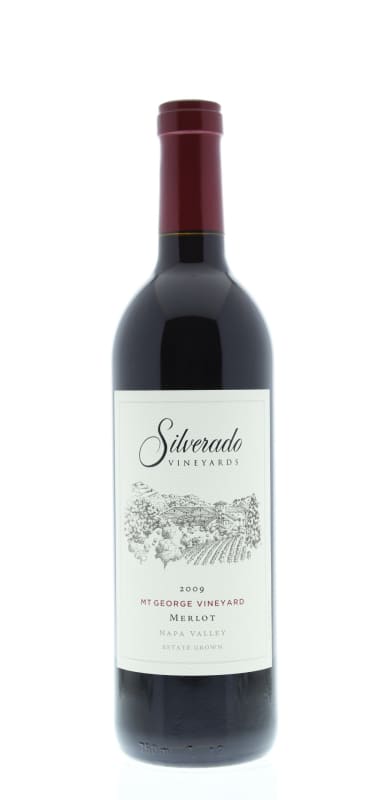 Silverado Mt. George Merlot 2009 Front Bottle Shot