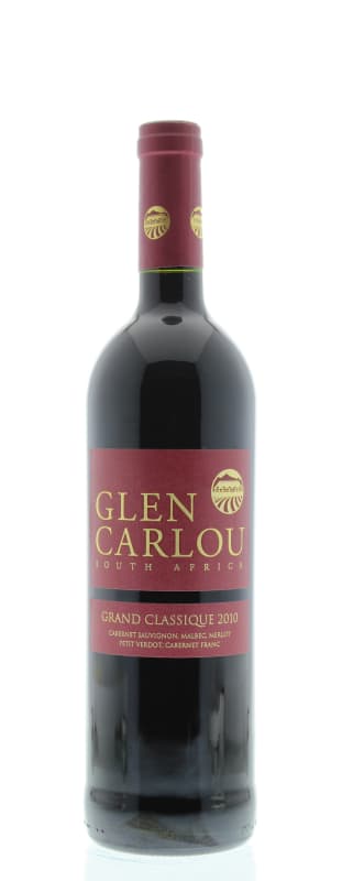 Glen Carlou Grand Classique 2010 Front Bottle Shot