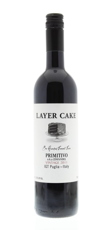 Layer Cake Primitivo aka Zinfandel 2011 Front Bottle Shot