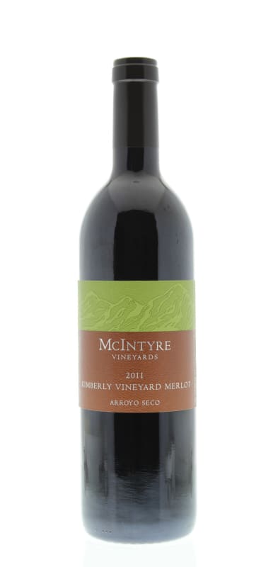 McIntyre Kimberly Vineyards Merlot 2011 Front Bottle Shot