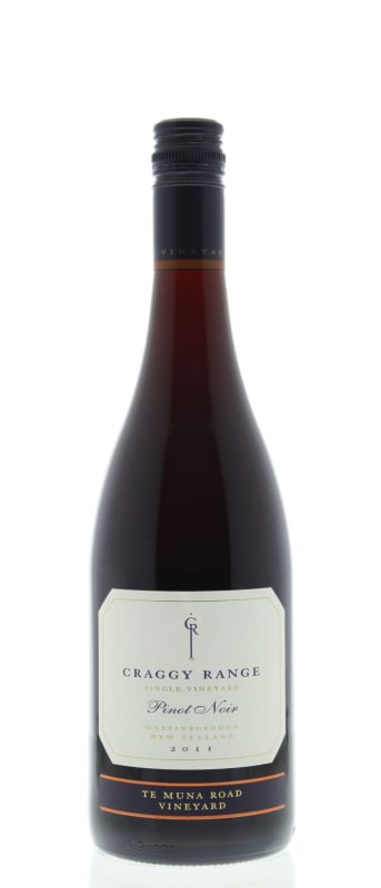 Craggy Range Winery Te Muna Road Vineyard Pinot Noir 2011 Front Bottle Shot