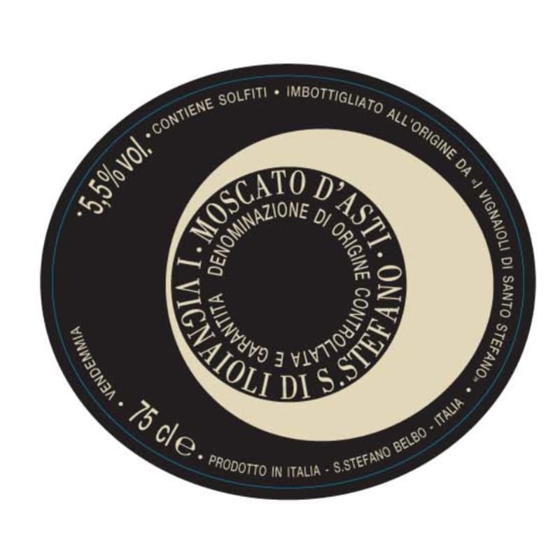 Ceretto Santo Stefano Moscato d'Asti 2012 Front Label