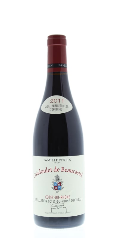 Chateau de Beaucastel Coudoulet Rouge 2011 Front Bottle Shot