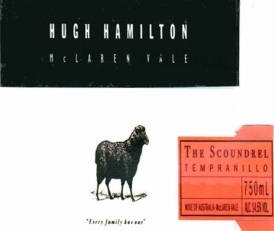 Hugh Hamilton The Scoundrel Tempranillo 2013 Front Label