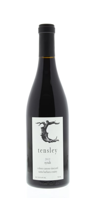 Tensley Colson Canyon Vineyard Syrah 2012 Front Bottle Shot
