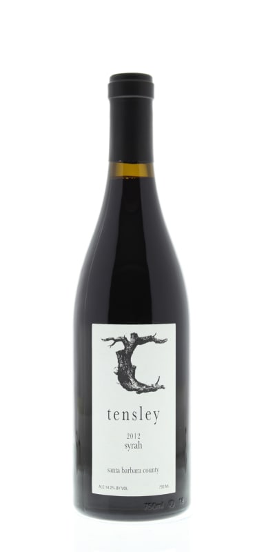 Tensley Santa Barbara Syrah 2012 Front Bottle Shot