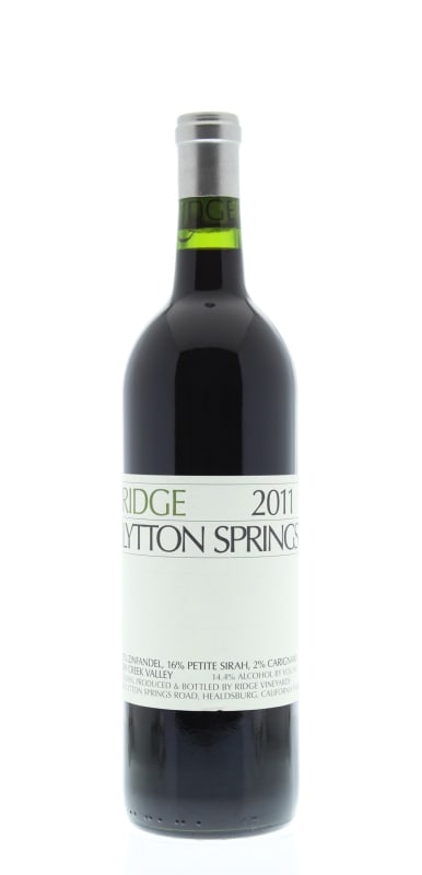 Ridge Lytton Springs Red Blend 2011 Front Bottle Shot