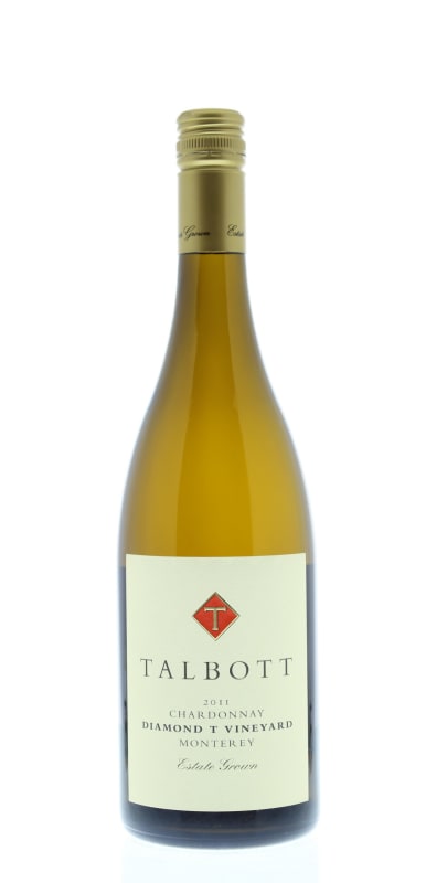 Talbott Diamond T Estate Chardonnay 2011 Front Bottle Shot