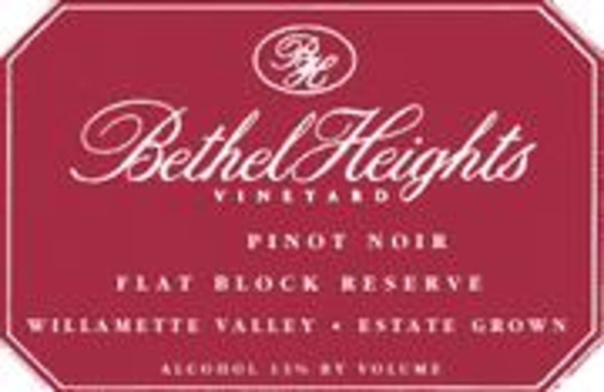 Bethel Heights Flat Block Reserve Pinot Noir 1997 Front Label