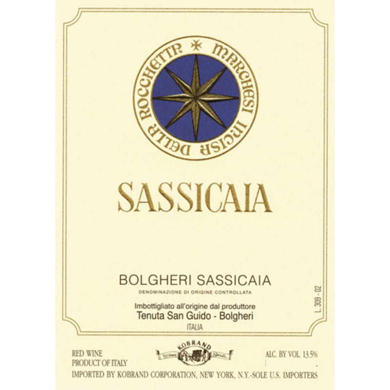 Tenuta San Guido Sassicaia (1.5 Liter Magnum) 2010 Front Label