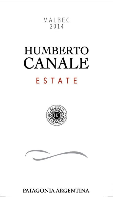 H. Canale Estate Malbec 2014 Front Label