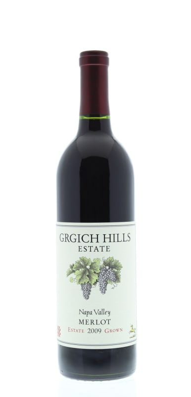 Grgich Hills Estate Merlot 2009 Front Bottle Shot