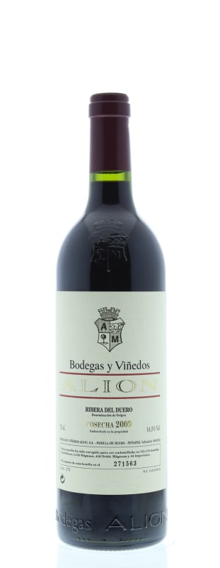 Tempos Vega Sicilia Alion 2009 Front Bottle Shot