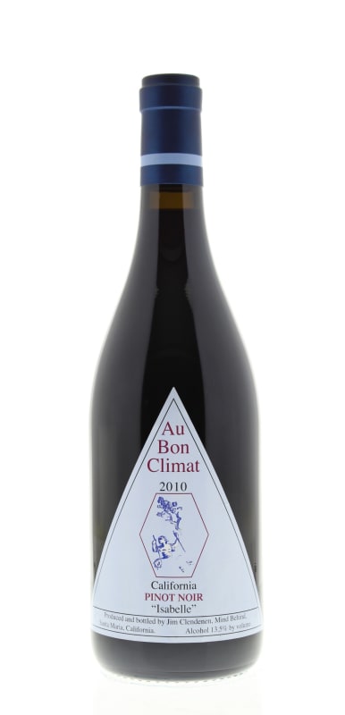 Au Bon Climat Isabelle Pinot Noir 2010 Front Bottle Shot