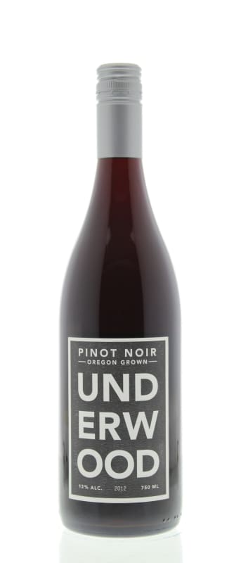 Underwood Pinot Noir 2012 Front Bottle Shot