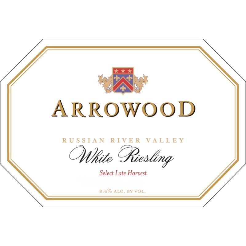 Arrowood White Riesling Special Late Harvest (half-bottle) 1994 Front Label