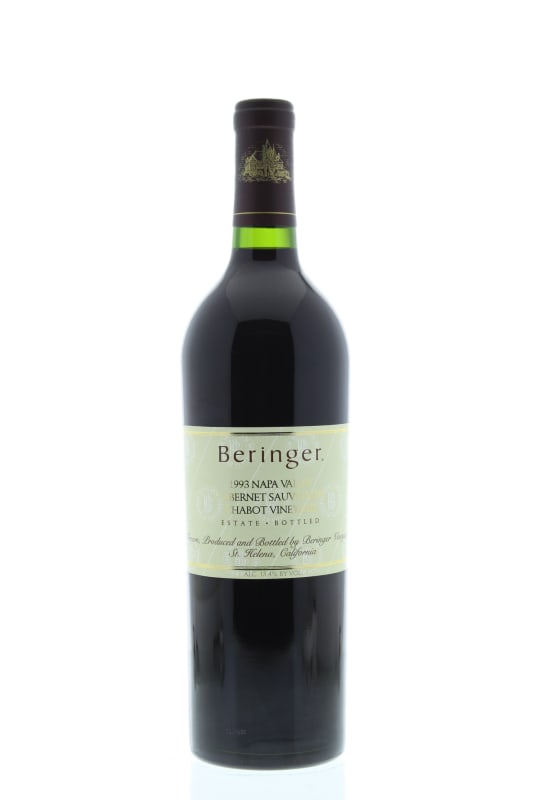 Beringer Chabot Vineyard Cabernet Sauvignon 1993 Front Bottle Shot