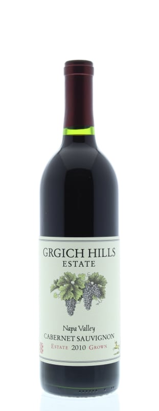 Grgich Hills Estate Cabernet Sauvignon 2010 Front Bottle Shot