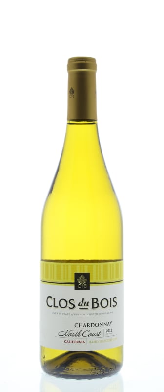 Clos du Bois Chardonnay 2012 Front Bottle Shot