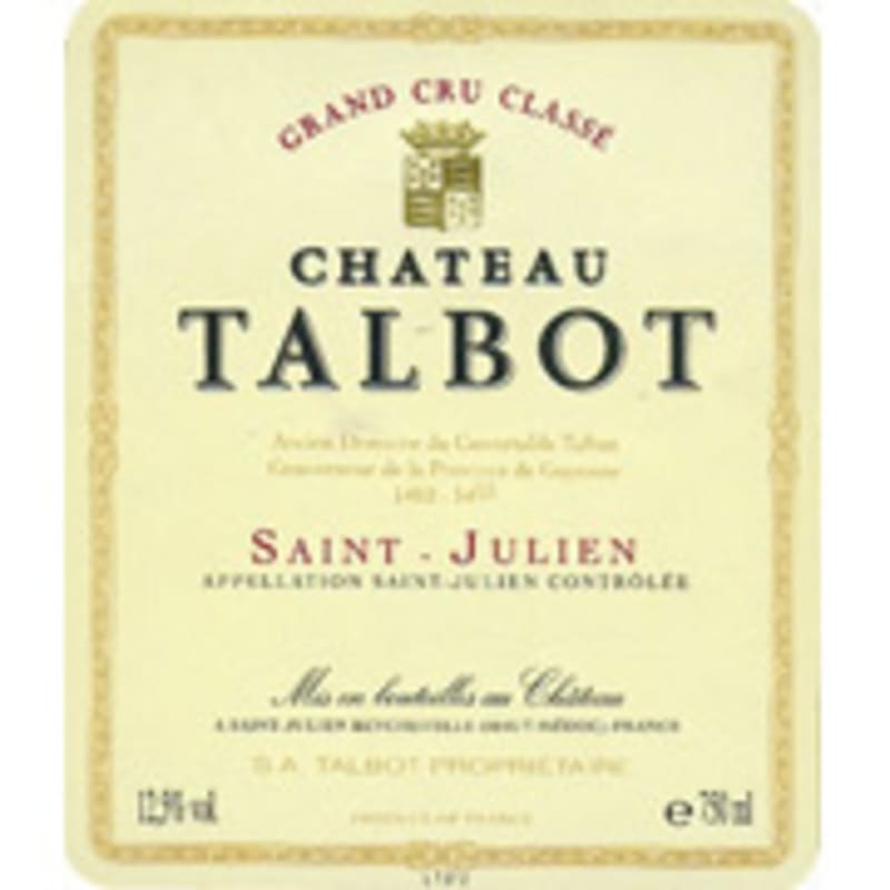 Chateau Talbot (1.5 Liter magnum) 1989 Front Label
