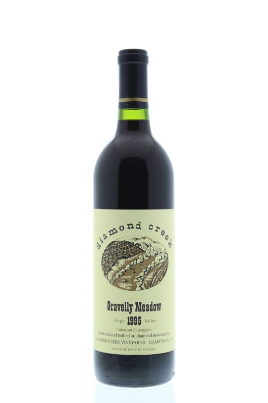 Diamond Creek Gravelly Meadow Cabernet Sauvignon 1995 Front Bottle Shot