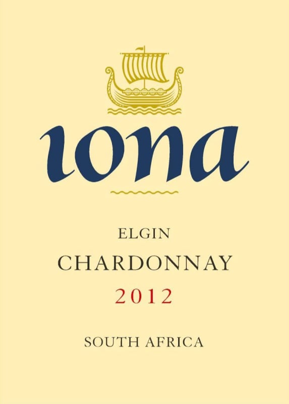 Iona Chardonnay 2012 Front Label