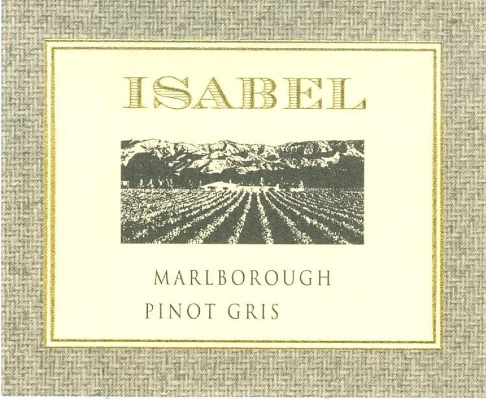 Isabel Estate Pinot Gris 2013 Front Label
