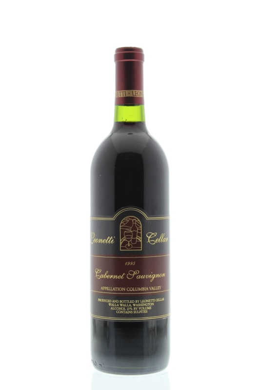 Leonetti Cabernet Sauvignon 1995 Front Bottle Shot