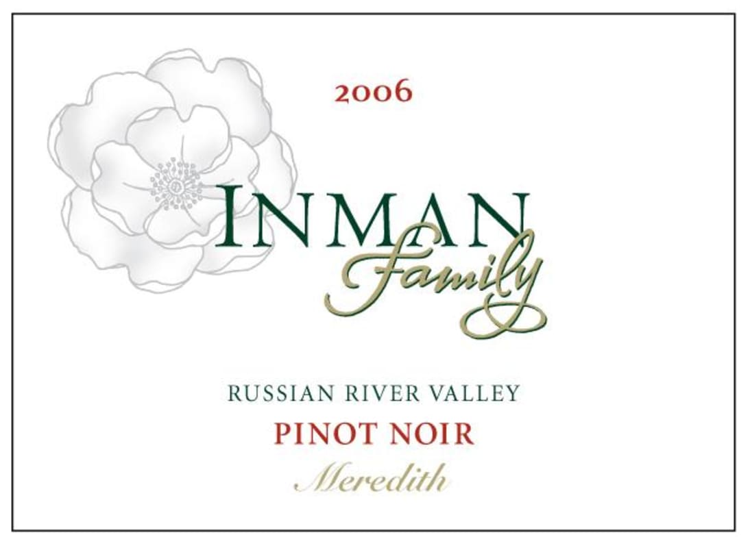 Inman Family Meredith Pinot Noir 2006 Front Label