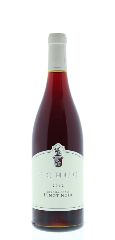 Schug Sonoma Coast Pinot Noir 2012 Front Bottle Shot