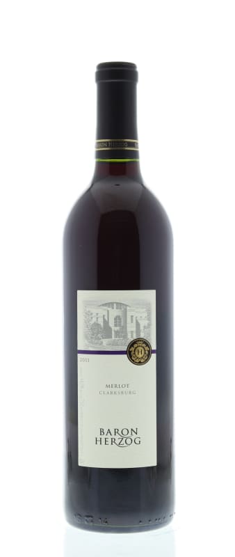 Baron Herzog Merlot (OU Kosher) 2011 Front Bottle Shot