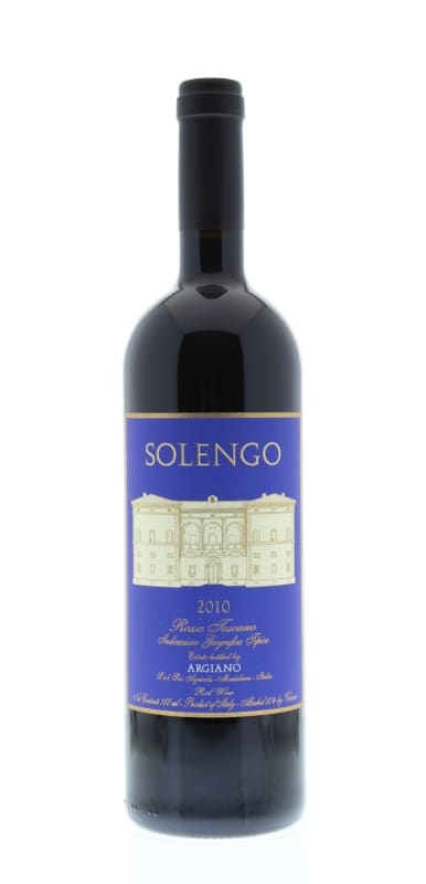 Argiano Solengo 2010 Front Bottle Shot