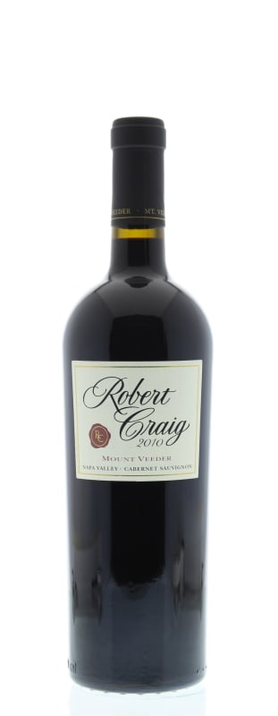 Robert Craig Cellars Mt. Veeder Cabernet Sauvignon 2010 Front Bottle Shot
