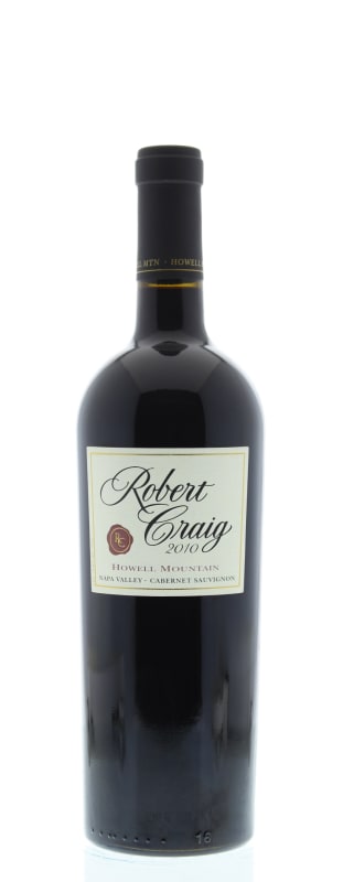 Robert Craig Cellars Howell Mountain Cabernet Sauvignon 2010 Front Bottle Shot