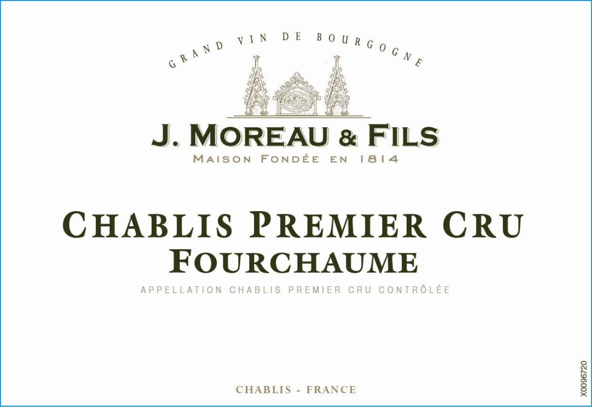 J. Moreau & Fils Chablis Fourchaume Premier Cru 2012 Front Label