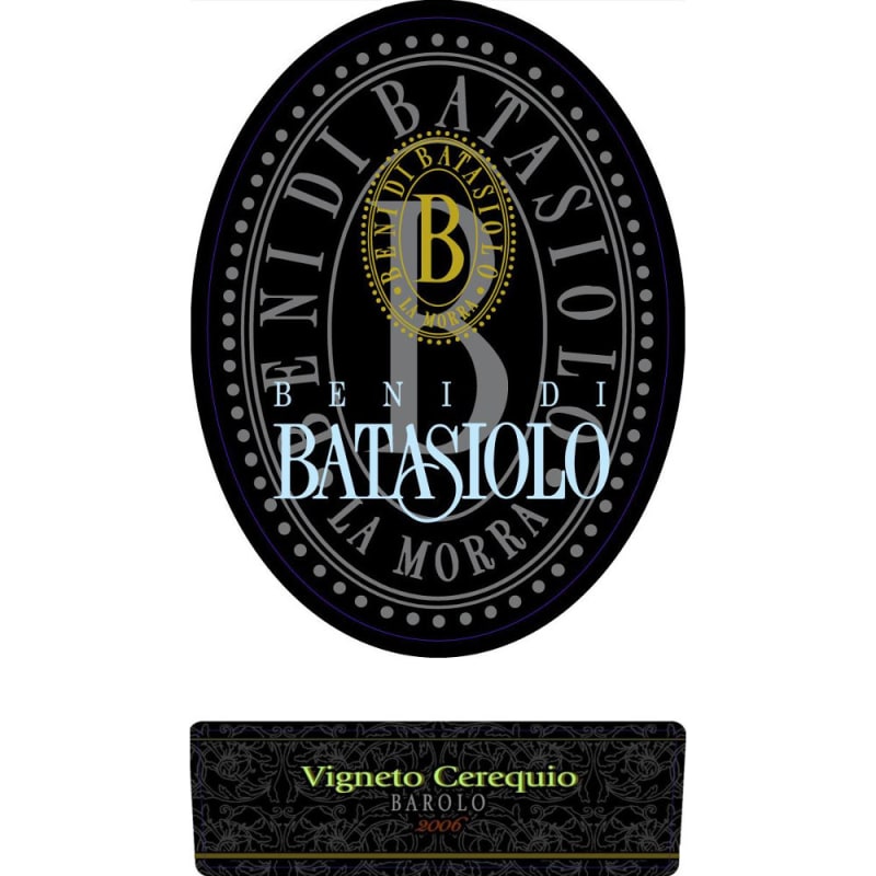 Beni di Batasiolo Barolo Cerequio 2006 Front Label
