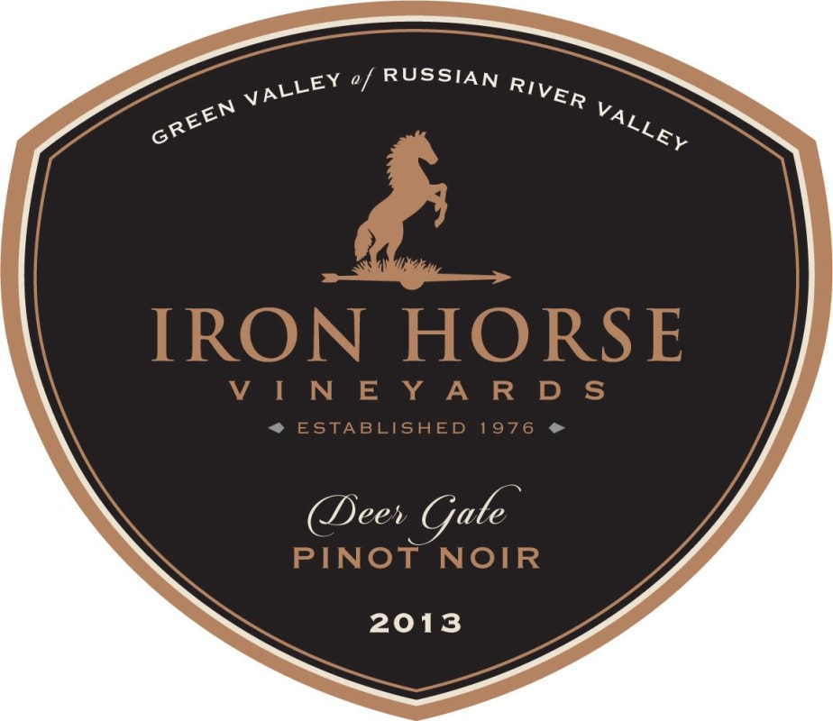 Iron Horse Deer Gate Pinot Noir 2013 Front Label