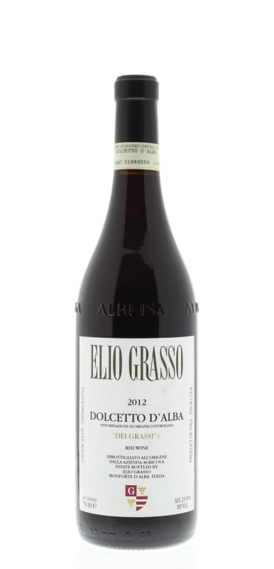 Elio Grasso Dolcetto d'Alba Dei Grassi 2012 Front Bottle Shot