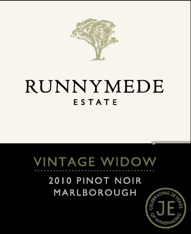 Jackson Estate Vintage Widow Pinot Noir 2010 Front Label