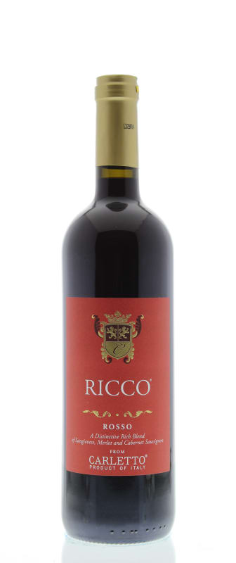 Carletto Ricco Rosso 2012 Front Bottle Shot