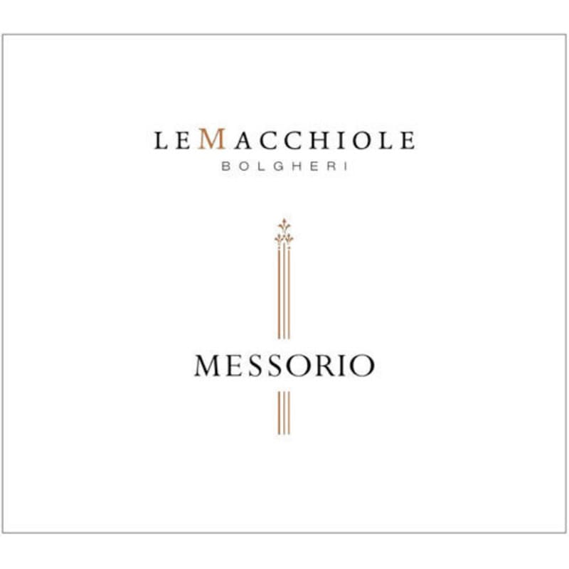 Le Macchiole Messorio 2009 Front Label
