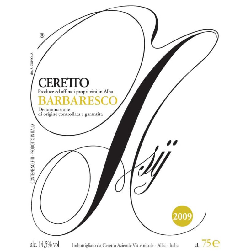 Ceretto Barbaresco 2008 Front Label