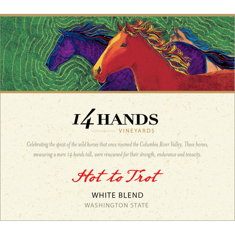 14 Hands Hot to Trot White Blend 2012 Front Label